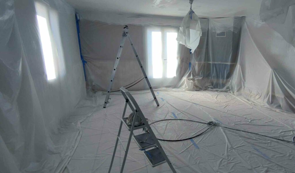 peintre rénovation ou neuf au pistolet airless