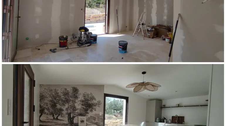 Peintre en bâtiment à Ventabren : Chantier complet d’une maison neuve – société LDE Rognac